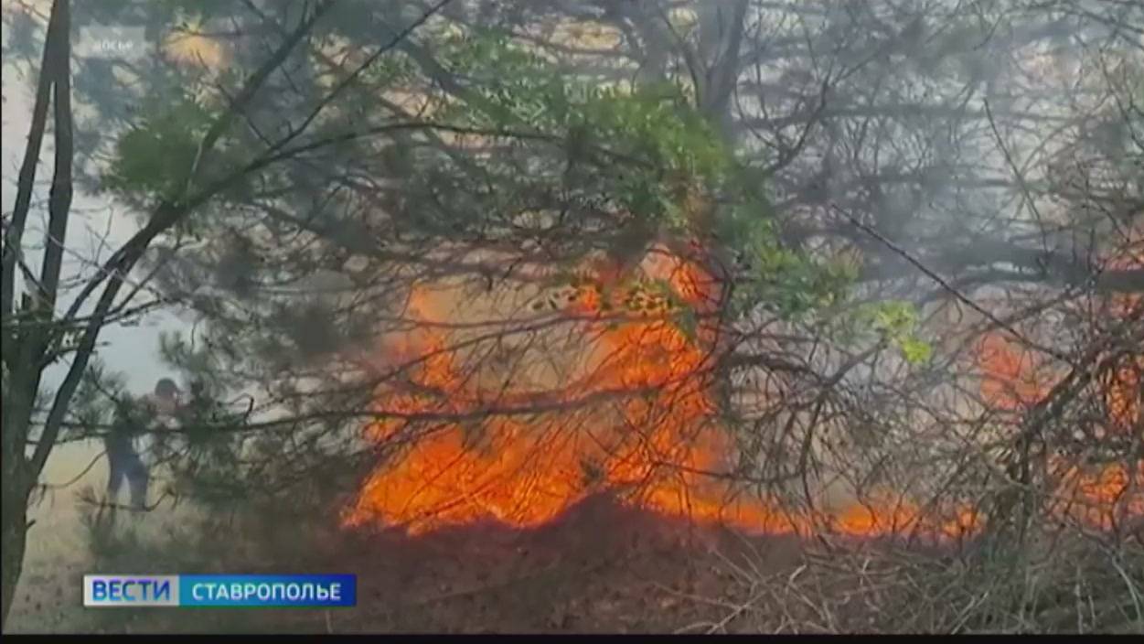 На Ставрополье накаляется пожароопасная обстановка