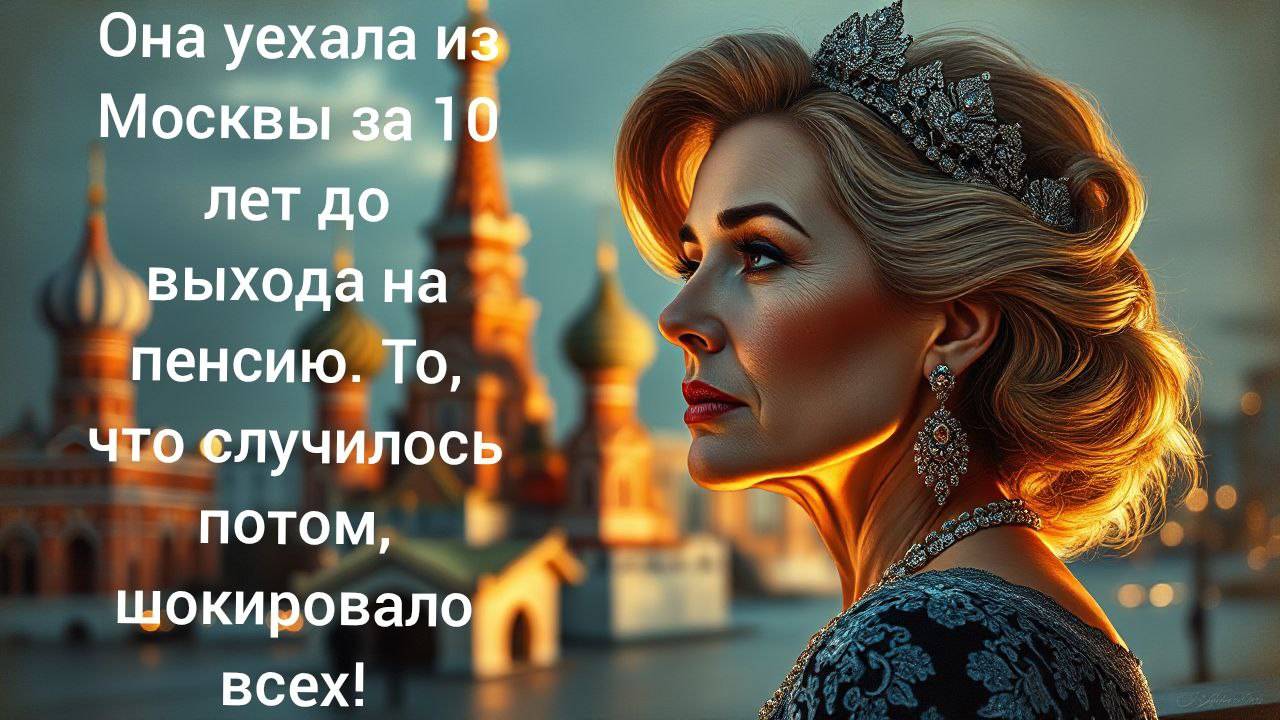 Она уехала из Москвы за 10 лет до выхода на пенсию. То, что случилось потом, шокировало всех!