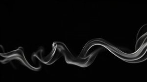 дым на чёоном фоне