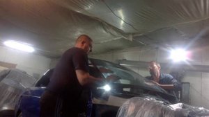 ПРИОРА Вклейка лобового стекла!!!!