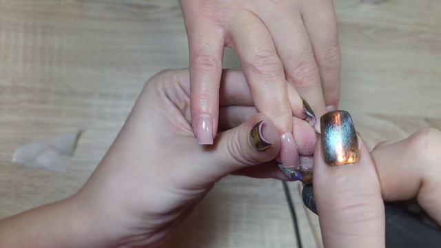 Коррекция квадратов. Дизайн с жидким металлом. Личная смотреть онлайн