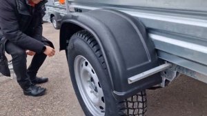 Легковой прицеп МЗСА 817710.026 с колесами R16 и осью на 1300кг. 1,85х1,23м. Видео обзор treily.ru