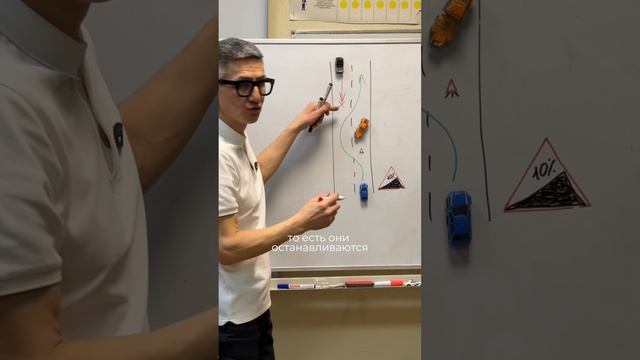 Кому уступаем на подъёме? Подготовка к экзамену в ГИБДД (ссылка в описании). Разбор билетов ПДД