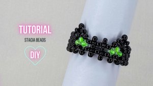 Кольцо с Котиком из бисера / Простое  Кольцо с Котом / Кольцо с мордочкой кота