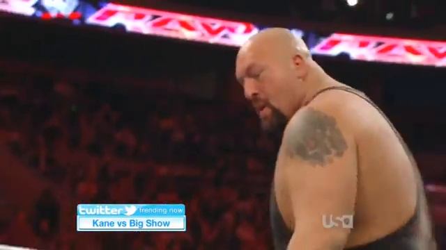 Kane vs Big Show_RAW 19,03,2012 русс,озв от 545TV смотреть онлайн