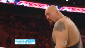 Kane vs Big Show_RAW 19,03,2012 русс,озв от 545TV