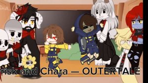 UNDERFELL react to Frisk and Chara AU! | реакция АНДЕРФЕЛЛ на Фриск и Ча?