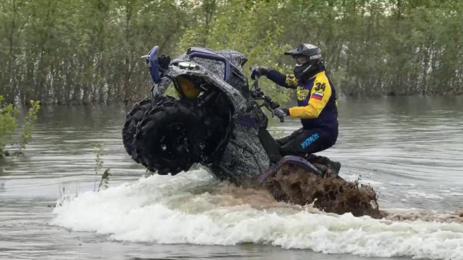ПОКАТУШКА ПО РАЗЛИВАМ🚜💦 ПРЕОДОЛЕВАЕМ БРОДЫ🦾 ТЕСТИРУЕМ НОВЫЕ BRP G-3 ☝🏼 КВАДРОБРАТЬЯ ВОЛГОГРАД