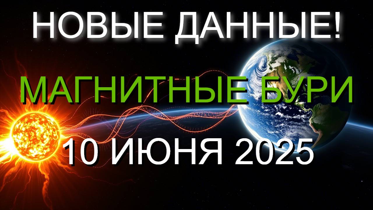 🚨 СРОЧНО! Новые ДАННЫЕ о МАГНИТНЫХ БУРЯХ 10 июня 2025 — Будет ХУЖЕ, чем ожидали!