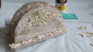 салфетница узорная из картона своими руками