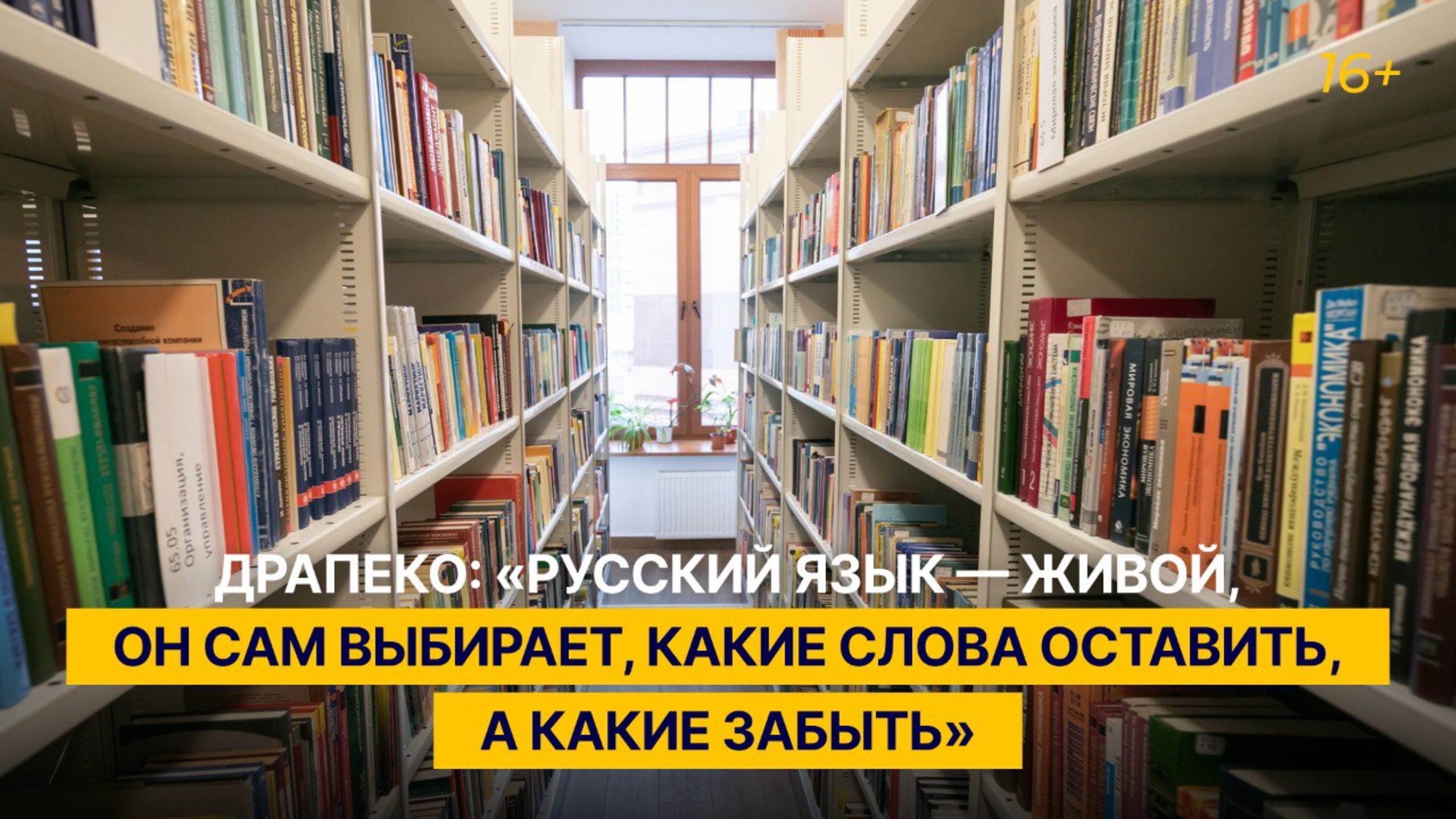 Драпеко: «Русский язык — живой, он сам выбирает, какие слова оставить, а какие забыть»