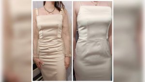 Из платья шью сарафан, с регулирующими бретелями.