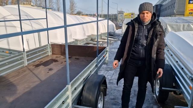 Легковой снегоходный прицеп МЗСА 817712.022 с кузовом 3 метра. Видео обзор ТРЕЙЛИ. Инструкция смотреть онлайн