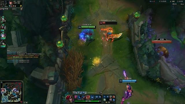 Катарина (АД Билд - Общий ХИЛ 400+?) vs Азир - League of Legends смотреть онлайн