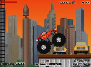 Прохожу игру monster truck destroyer часть 1 уровни 1-3