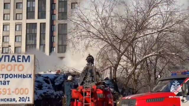Пожар на улице 9 января