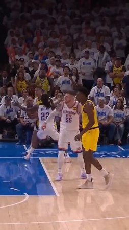 Jalen Williams is turned up after this steal and dunk in Game 1 of the Finals