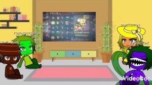 реакция растений из Plants vs Zombies на клип за твоей спиной