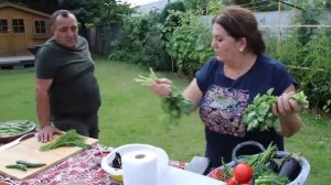 Овощное блюдо с мясом,приготовленное в казане на костре ,от Жоржа и Анаит.