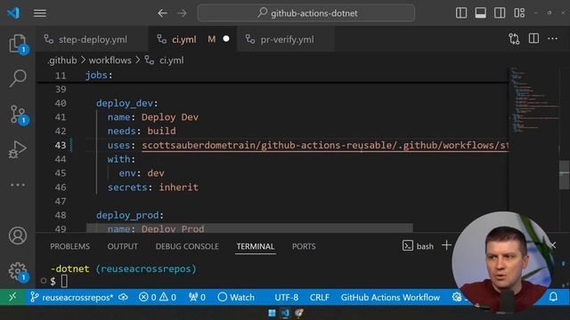 28. Reusing workflows across repositories