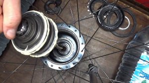 Планетарная втулка Shimano Alfine 8/Смазка планетарной втулки/Замена ведомой звезды