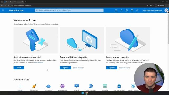 20. Creating an Azure account