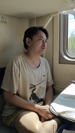 ARYA PRADANA BUDIARTO INDONESIAN IN RUSSIA ROUTINE TRANS SIBERIA MOSCOW VLADIVOSTOK 🇷🇺🚂