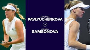 16.02.2025. Людмила Самсонова - Анастасия Павлюченкова. WTA Dubai.  Samsonova - Pavlyuchenkova