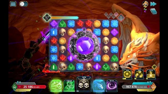 Puzzle Quest 3 Защита Королевства Дух дракона света 101 ур. смотреть онлайн