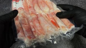 Мясо камчатского краба 2-я фаланга, очищенное, варено-мороженое, 10-12см, 1кг