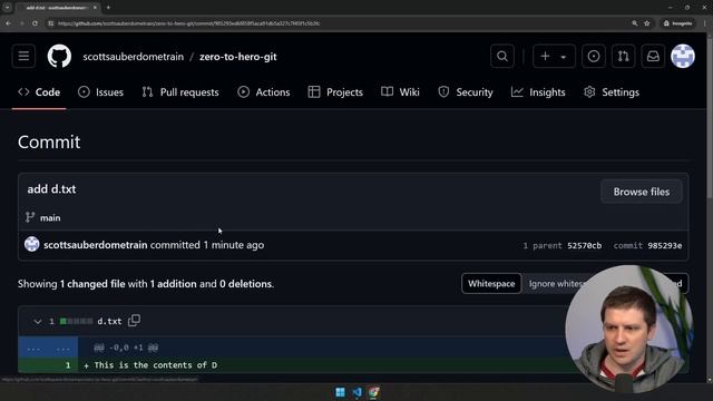 22. Pushing changes to GitHub