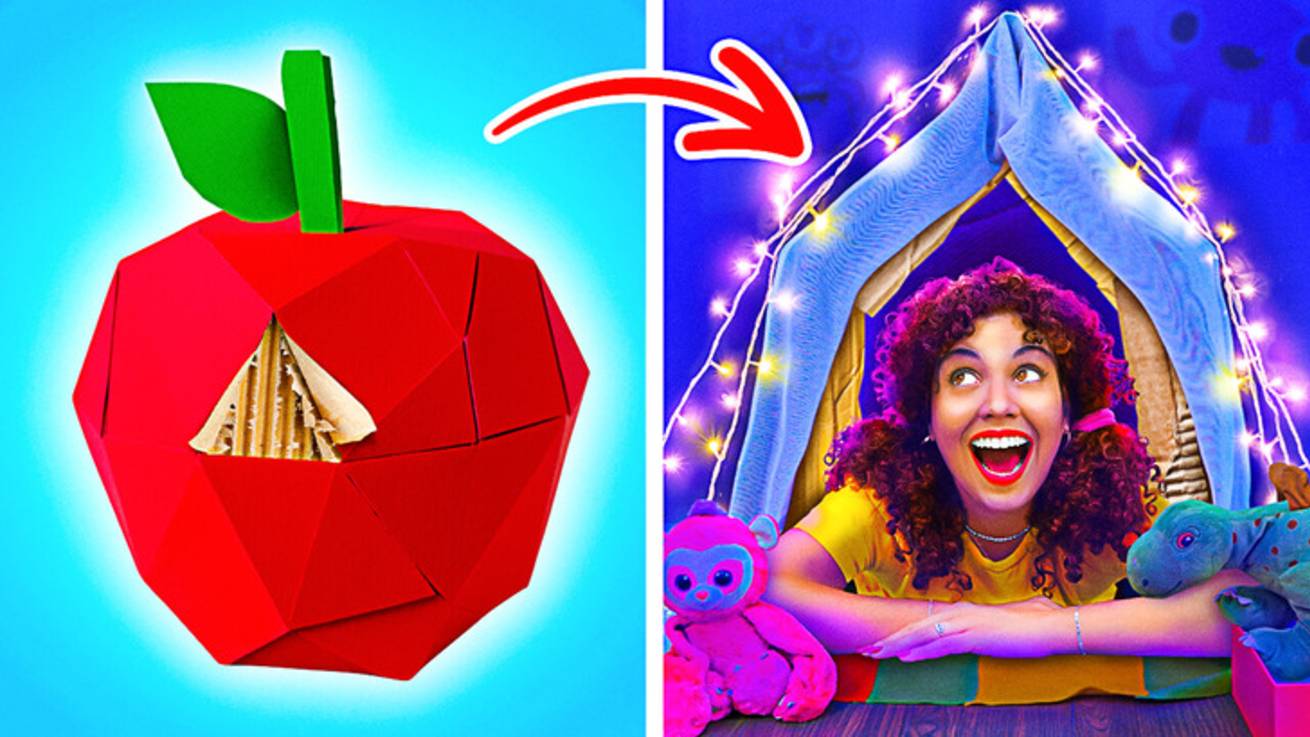 📦Фантастические поделки из картона 🎨 Лайфхаки для родителей