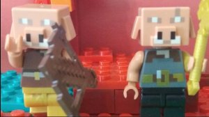лего майнкрафт пиглены танцуют!?