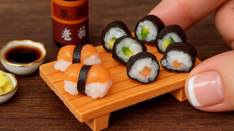 Приготовила Самые Маленькие Роллы и Суши в Мире! 🍱 Мини Суши 🍣 Мини Кухня