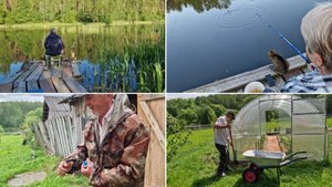 БЫЛИ НА РЫБАЛКЕ, ЗАНИМАЕМСЯ КЛУМБАМИ, УНИЧТОЖИЛИ ОСИНОЕ ГНЕЗДО.