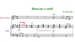 Бузикова Яна "Вокализ"