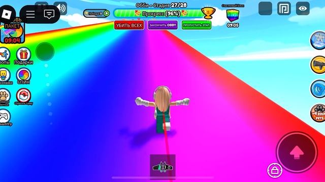 Амина ПРОХОДИТ САМЫЙ СЛОЖНЫЙ ОББИ В ROBLOX И ПОКАЗЫВАЕТ Н смотреть онлайн