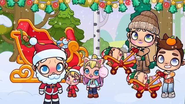 MilaGameПРОГУЛКА 🎄🏙 МЕГАПОЛИС ОБНОВЛЕНИЕ в AVATAR WORLD ИСТОРИЯ 💕 РУТИНА СЕМЬИ 👨👩👧👦 ОБНОВЛ
