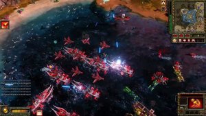 BASSET + 3 игрока против ЧЕТЫРЕХ СИЛЬНЫХ БОТОВ в Red Alert 3 от ?