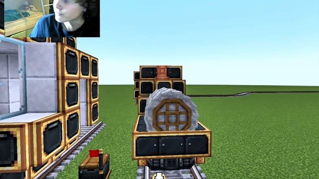 ТУТОРИАЛ КАК СОЗДАТЬ ПОЕЗД С ВАГОНАМИ В МАЙНКРАФТЕ С М смотреть онлайн