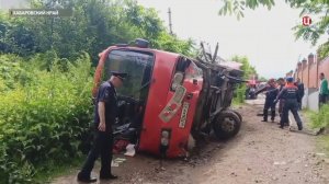 Под Хабаровском перевернулся экскурсионный автобус: пострадали 12 детей / События на ТВЦ