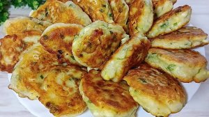 Всё смешала и готово! Ленивые пирожки с яйцом и зеленым луком. ПЫШНЫЕ, МЯГКИЕ и не оседают!