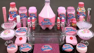 Розовая ФАНТА-Слизь, смешанная случайным образом в Слайм, Удовлетворяющий Звук Слайма Видео ASMR