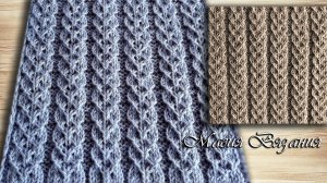 Красивый рельефный узор. Вы не поверите, как его легко вязать!