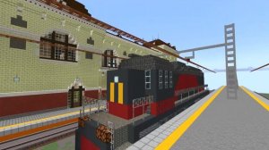 Тепловоз ТЭМ14 в маинкрафте | Create mod