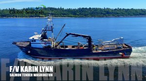 🚁 Полёт над заливом Пьюджет – с участием F/V Karin Lynn, настоящего рабочего судна