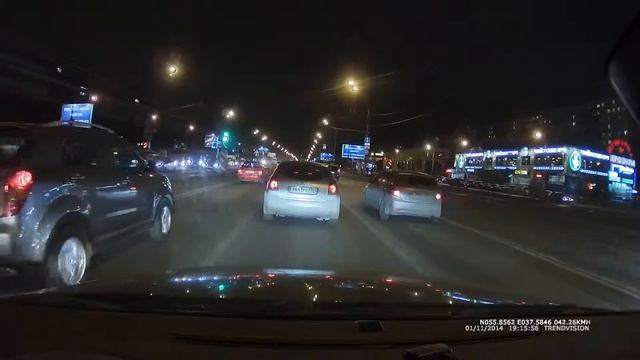 TrendVision MR-700. Видеозапись ночью смотреть онлайн