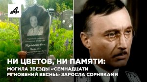 Ни цветов, ни памяти: могила звезды «Семнадцати мгновений весны» заросла сорняками