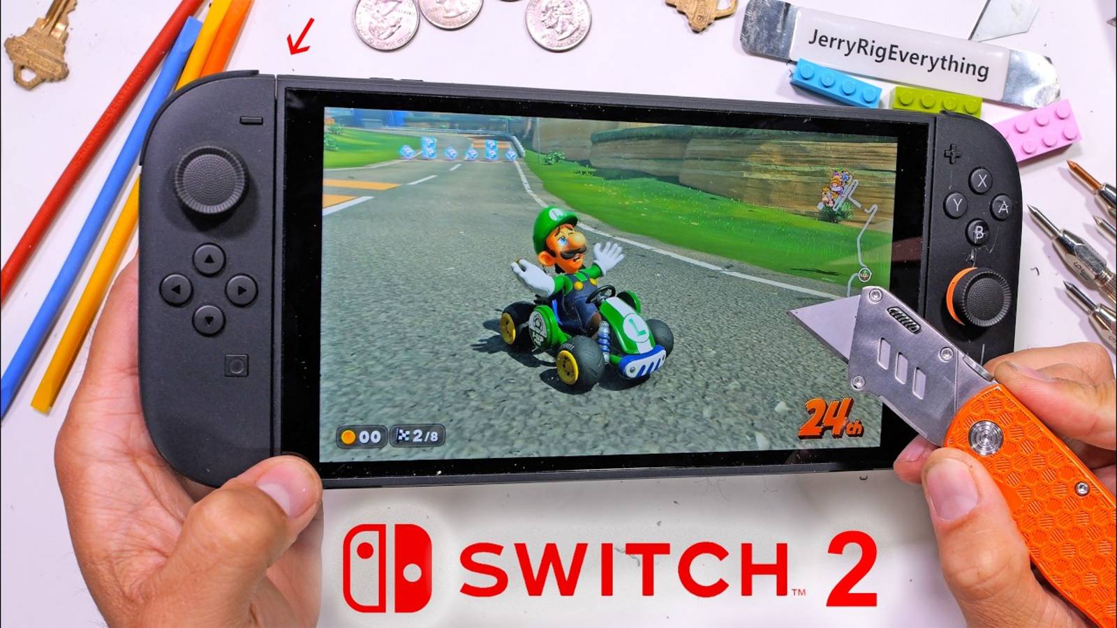 Nintendo Switch 2 Тест на Прочность! - Выдержат ли Joy-Con Контроллеры? | JerryRigEverything