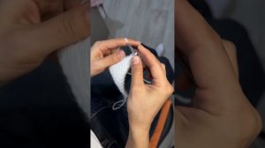 Бактус/косынка спицами из пуха норки